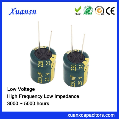 220UF 25V Aluminum Electrolytic Capacitor Low Impedance