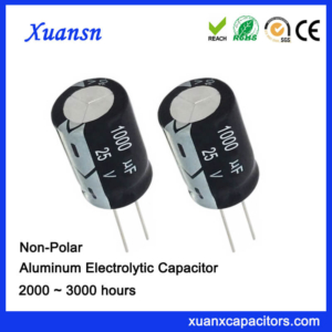 Non Polarised 25V 1000UF Electrolytic Capacitor