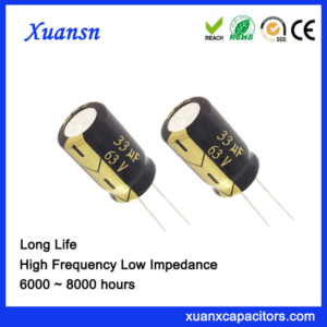 High Stability 33UF 63V Capacitor Electrolytic Long Life