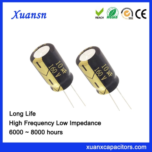 Best Seller Aluminum Electrolytic Capacitor 8000Hours 10UF 160V