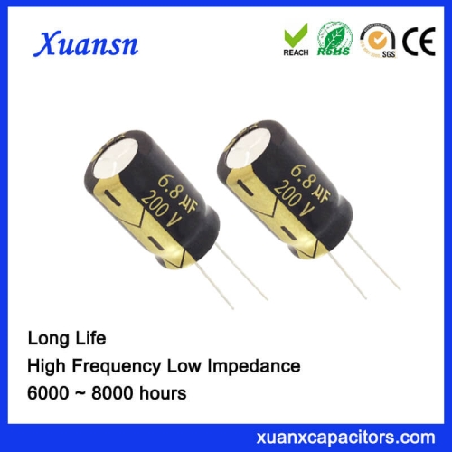 Best Aluminum Electrolytic Capacitor 6.8UF 200V Long Life