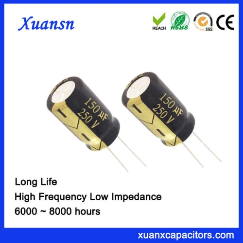 Electronic Component 150UF 250V Capacitor Long Life