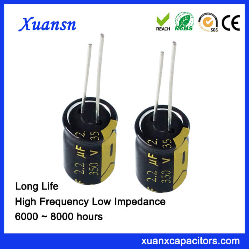 Computer Grade Electrolytic Capacitor 350V 2.2UF 8000Hours