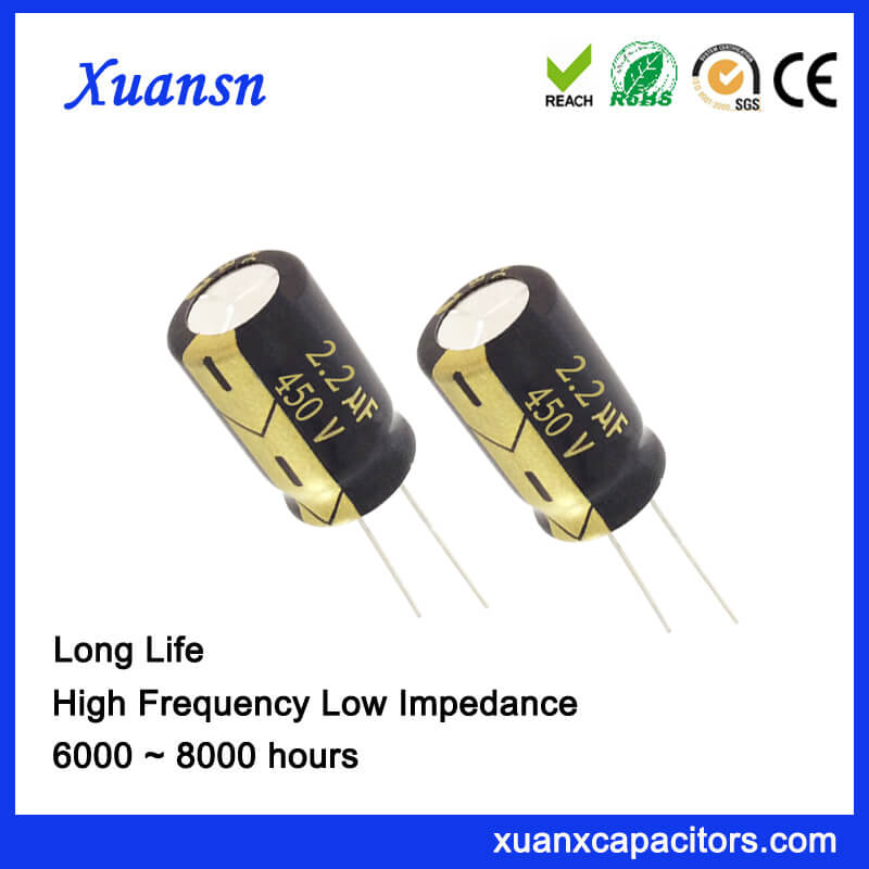 Electrolytic Capacitor 450v 2 2uf 8x12mm 8000hours Product