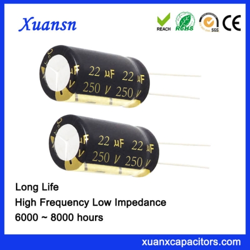 Good Quality Aluminum Capacitor 22UF 250V Long LIfe