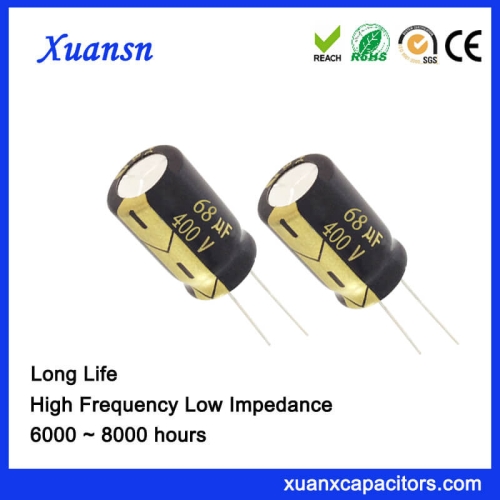 LED Drive Capacitor Electrolytic 400V 68UF Long Life