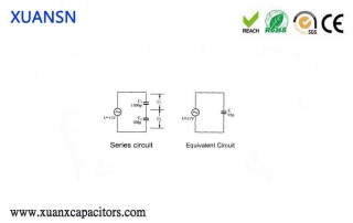 the difference between series and parallel capacitors