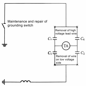 Schematic diagram of the lead wire removal position